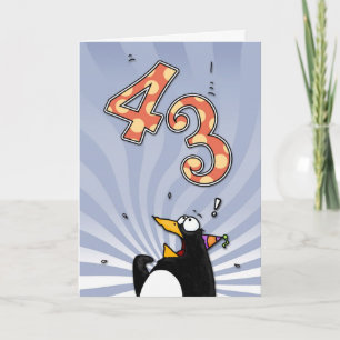 43.º aniversário - Cartão surpresa para o pinguim