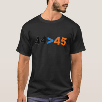 44 é maior que 45 camisas Engraçado Anti Trump t s