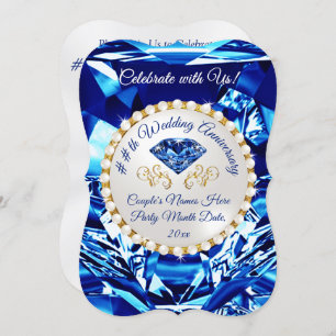 45º ou 65º Convites de Aniversário de Casamento,