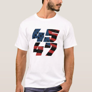 45 47 Indicador Escuro Valor T-Shirt