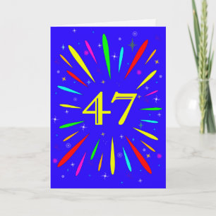 47. º Cartão de Explosão de Aniversário