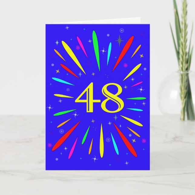 48º Cartão de Explosão de Aniversário (Frente)