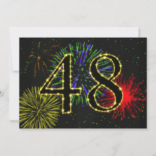 48º convite à festa de aniversário