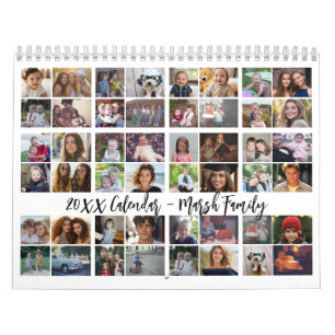 48 Foto - Moderno Calendário de Família Foto Perso