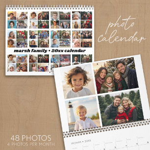 48 Foto - Moderno Calendário de Família Personaliz