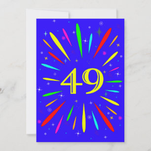 49º Explosão de Convite de aniversário