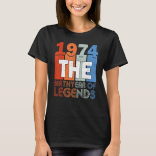 49. º Nascer De Camisa De Aniversário Em 1974 Mulh