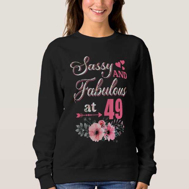 49 Clássica Sassy E Camisa Fabulosa 49º Bday Flora (Frente)