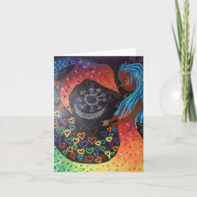 49 corações para um cartão do pulso (Frente)