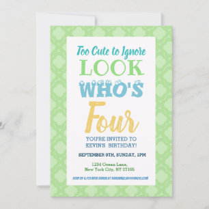 4.º Aniversário do Convite