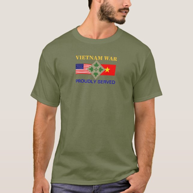 4.A CAMISA DE T-SHIRT DO VIETNAME INFANTÁRIO (Frente)