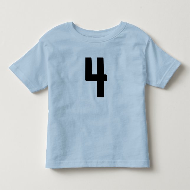 4 ANOS DE IDADE, JERSEY T-SHIRT (Frente)