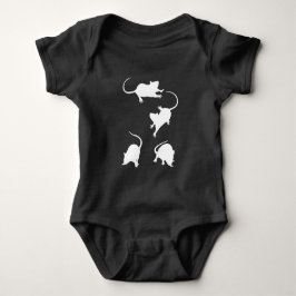 4 camundongos brancos Todler Top