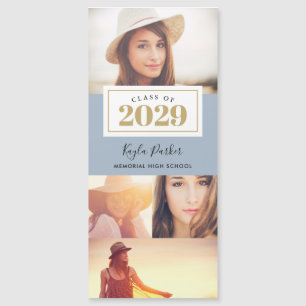 4 Cartões para Anúncio de Graduação Magnética de F