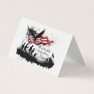 4 de julho Arte Patriótica com Bandeira e Soldados