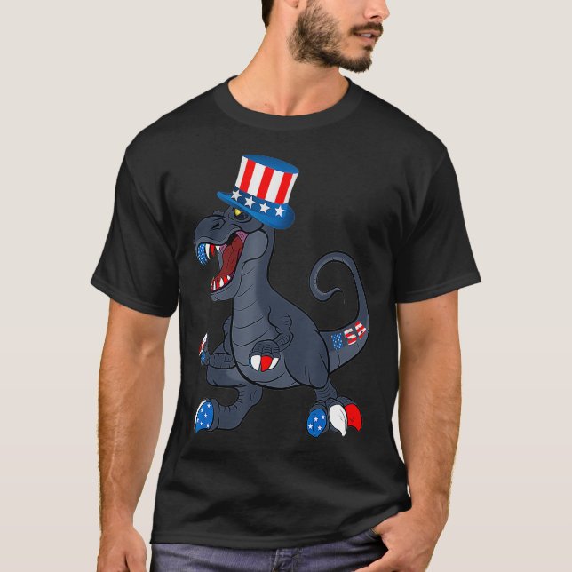4 de julho Camisa com uma forte Design patriótica (Frente)