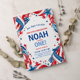 4 de julho Convite de aniversário Festa de 4 de ju