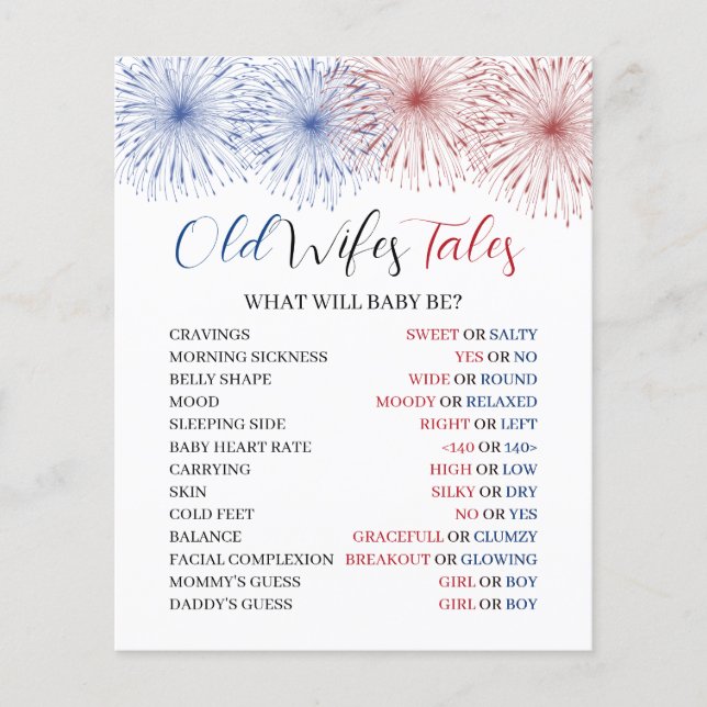 4 de julho de contos da velha esposa jogo. (Frente)