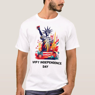 4 de julho Dia de Independência T-Shirt