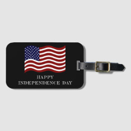 4 de julho Etiqueta de bagagem - Viagem Patriótico
