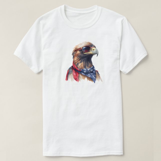 4 De Julho Hawk T-Shirt (Frente do Design)