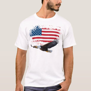 4 de julho, T-shirt branca masculina.