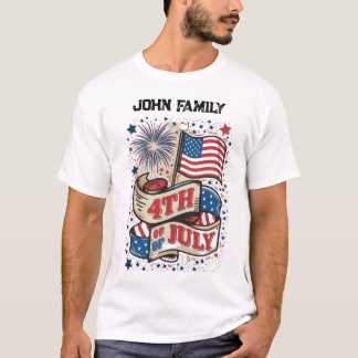 4 De Julho. T-Shirt da Família Independente