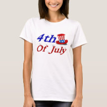 4 de julho Tio Sam T-Shirt
