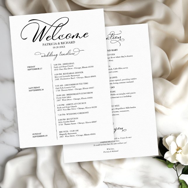 4 Dias de Fim de Semana de Casamento Script Elegan (Criador carregado)