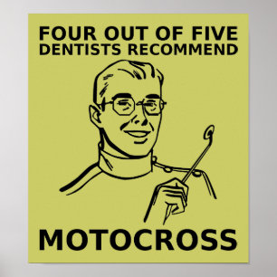 4 Em 5 Dentistas Poster De Camas De Motocross Dirt