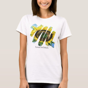 4 Escrivoras De Girassol T Camisa