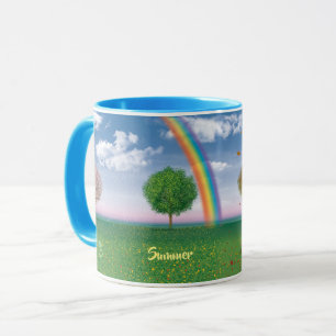 4 estações texto caneca trabalho de arte