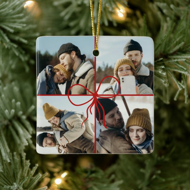4 Foto Enfeite de Arco de Natal Recém-casados Mode (Árvore)