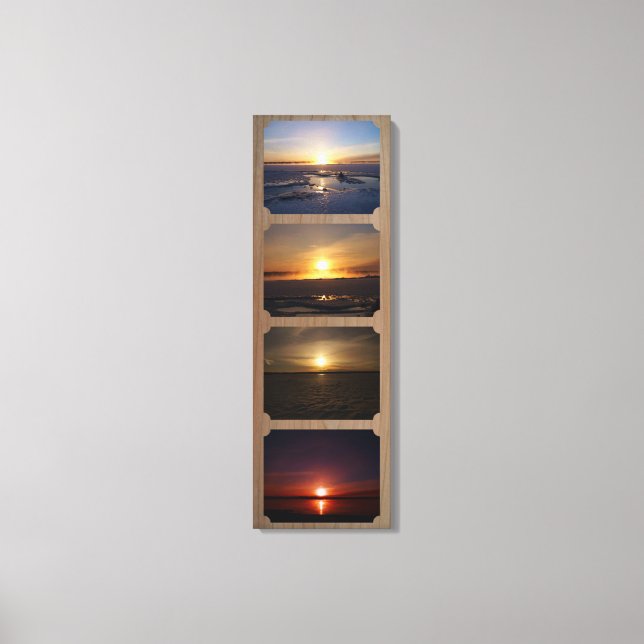 4 Fotografias Canvas de 12" x 36" (Frente)