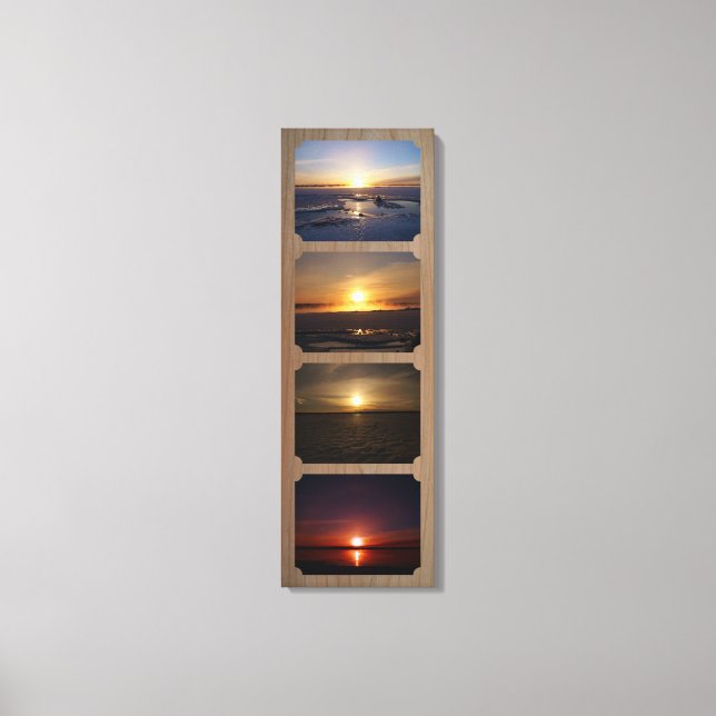 4 Fotografias Canvas de 12" x 36" (Frente)