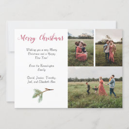 4 fotos Cartão de Natal e Sala de Texto