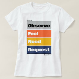 4 passos da T-shirt NVC