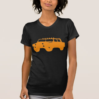 4 pela camisa do veículo T de 4 laranjas