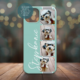 4 Photo Collage Film Strip Name - CAN edit COLOR