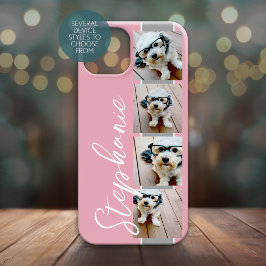 4 Photo Collage Film Strip Name - CAN edit COLOR