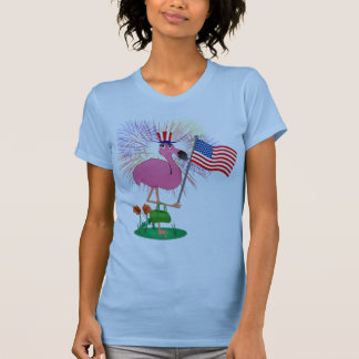 4o da camisa do flamingo de julho