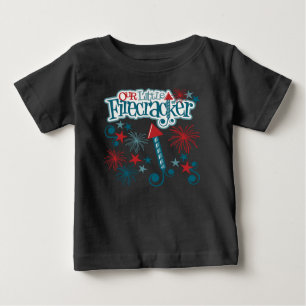 4o da camisa do preto T da criança de julho