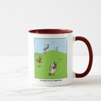 4o Dia da caneca do Natal (quatro pássaros de