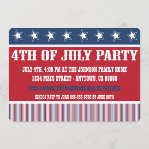 4o rústico de convites de festas de julho