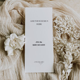 4x9" Menu or Program Printing