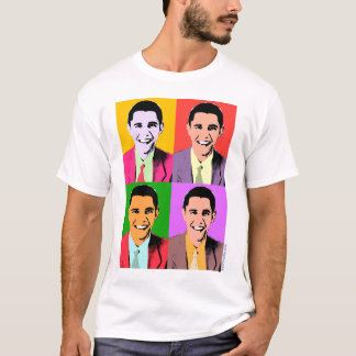 4x Barack Obama - t-shirt do pop art