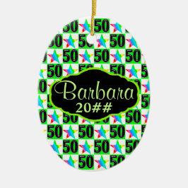 50ª ESTRELA PERSONALIZADA E ORNAMENTO DATADO