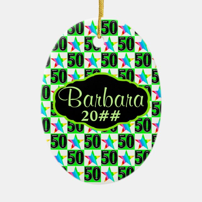 50ª ESTRELA PERSONALIZADA E ORNAMENTO DATADO (Frente)