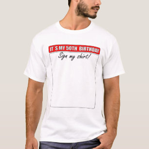 50º ANIVERSÁRIO ASSINAR MINHA CAMISA