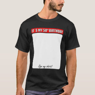 50º ANIVERSÁRIO ASSINAR MINHA CAMISA
